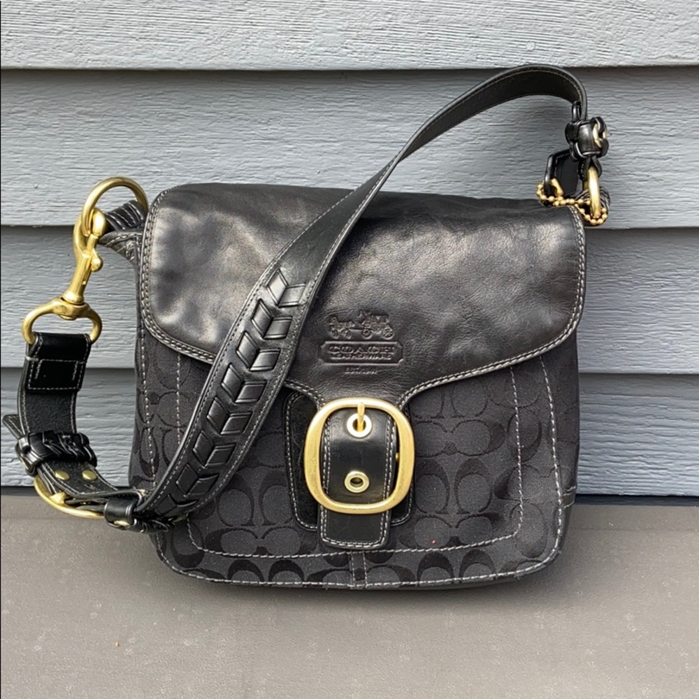 Coach Black Shoulder Bag c 2005/6